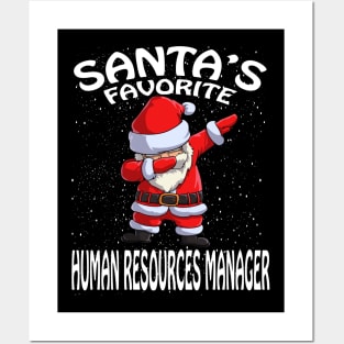 Santas Favorite Human Resources Manager Christmas Posters and Art